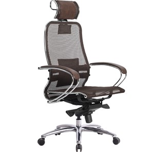 Кресло офисное Samurai S-2.04, темно-коричневый в Лабытнанги