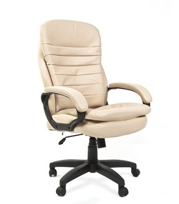 Офисное кресло CHAIRMAN 795 LT, экокожа, цвет светло бежевый canvas в Салехарде - предосмотр
