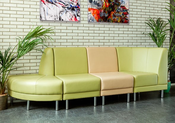 Офисный диван мягкий модульный Александрия 4-х местный в Салехарде - изображение