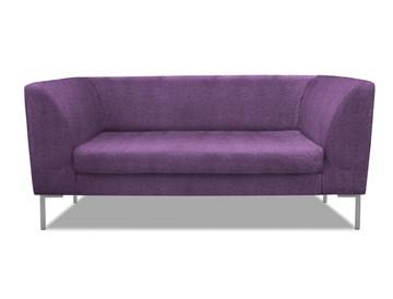 Офисный диван Сиеста 2-местный, ткань Сахара / фиолетовая С33 в Салехарде