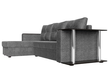 Угловой диван с оттоманкой Атланта Лайт, Серый (рогожка) в Салехарде - предосмотр 2