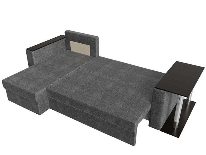 Угловой диван с оттоманкой Атланта Лайт, Серый (рогожка) в Салехарде - изображение 5