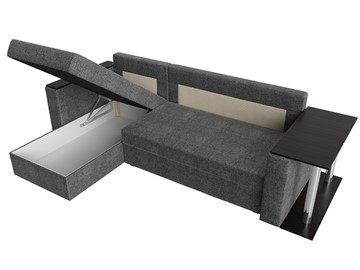 Угловой диван с оттоманкой Атланта Лайт, Серый (рогожка) в Лабытнанги - предосмотр 6
