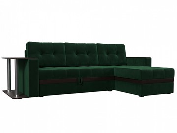 Угловой диван для гостиной Атланта М, Зеленый (велюр) в Салехарде