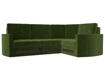 Угловой диван Белла, Зеленый (Микровельвет) в Лабытнанги