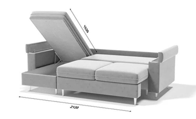 Угловой диван с оттоманкой Брайтон БЛ/БП в Новом Уренгое - изображение 10