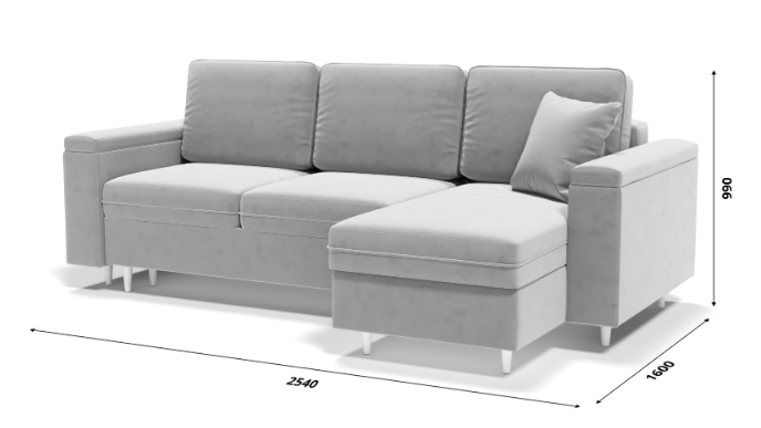 Угловой диван с оттоманкой Брайтон БЛ/БП в Новом Уренгое - изображение 9