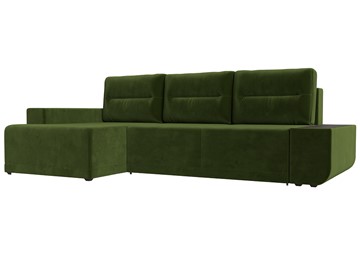 Угловой диван Чикаго, Зеленый (микровельвет) в Лабытнанги