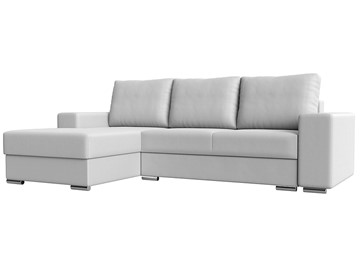Угловой диван с оттоманкой Дрезден, Белый (Экокожа) НПБ в Ноябрьске