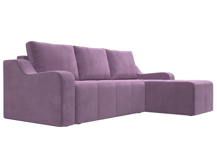 Угловой раскладной диван Элида, Сиреневый (микровельвет) в Салехарде - изображение 3