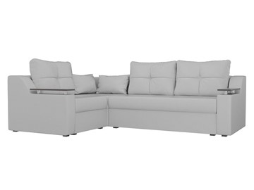 Угловой раскладной диван Кронос боннель, Белый (Экокожа) в Салехарде - предосмотр