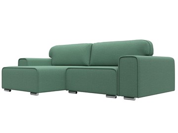 Угловой диван с оттоманкой Лига-029, Амур зеленый (Рогожка) в Лабытнанги