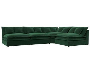 Угловой диван Лига-040, Зеленый (велюр) в Салехарде