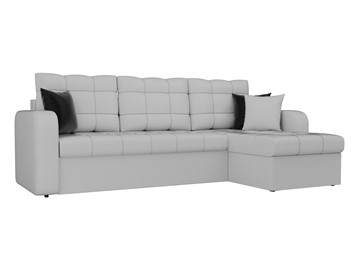 Угловой диван для гостиной Ливерпуль, Белый (экокожа) в Салехарде