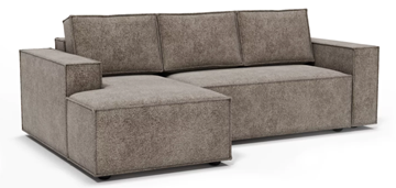 Угловой диван с оттоманкой Лофт 263х159х93 (Ремни/Тик-так) в Салехарде - предосмотр 1