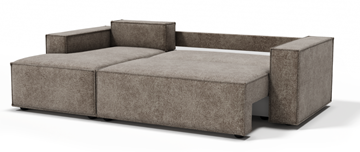 Угловой диван с оттоманкой Лофт 263х159х93 (Ремни/Тик-так) в Салехарде - предосмотр 2