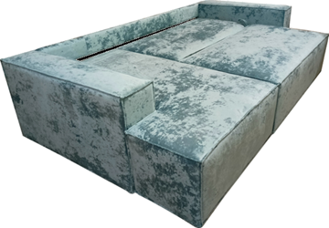 Угловой диван с оттоманкой Лофт 263х159х93 (Ремни/Тик-так) в Лабытнанги - предосмотр 6