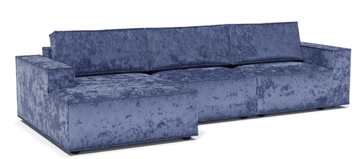 Угловой диван с оттоманкой Лофт 357х159х93 (НПБ/Еврокнижка) в Салехарде - изображение 1