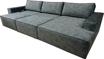 Угловой диван с оттоманкой Лофт 357х159х93 (НПБ/Еврокнижка) в Салехарде - предосмотр 5