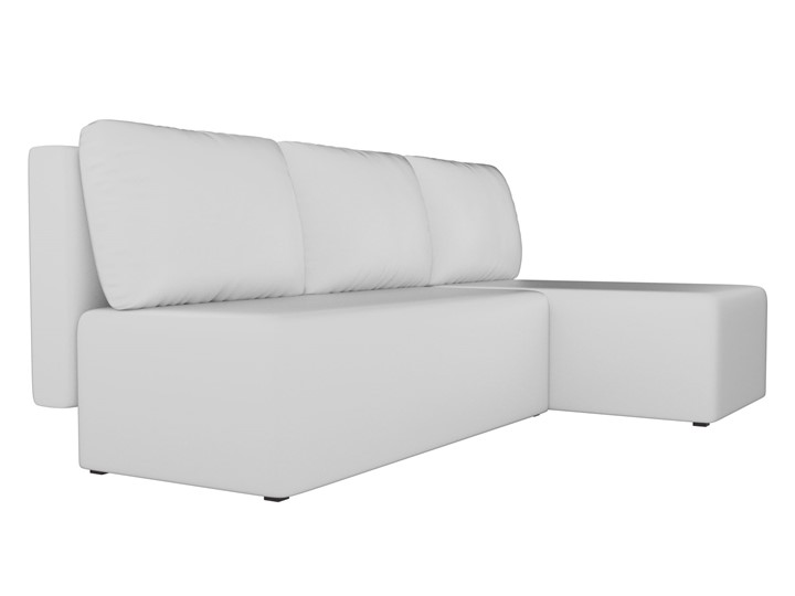 Угловой раскладной диван Поло, Белый (экокожа) в Салехарде - изображение 2