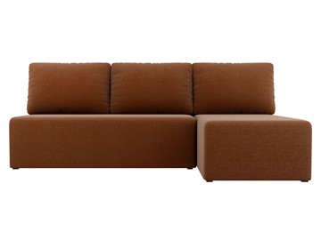 Угловой раскладной диван Поло, Коричневый (рогожка) в Губкинском - предосмотр 1
