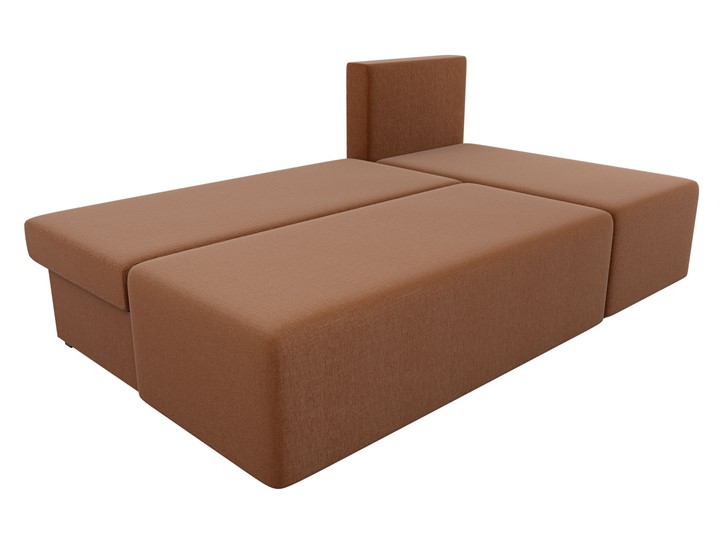 Угловой раскладной диван Поло, Коричневый (рогожка) в Ноябрьске - изображение 4