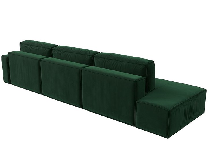 Угловой раскладной диван Прага Модерн лонг, Зеленый (Велюр) в Салехарде - изображение 4
