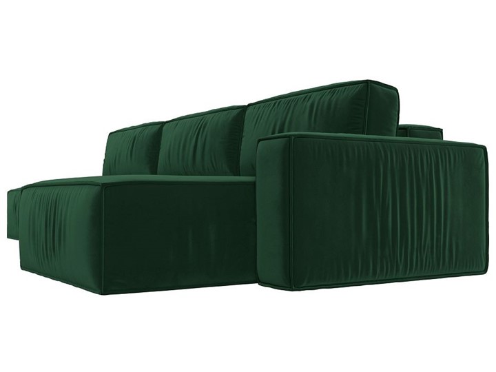 Угловой раскладной диван Прага Модерн лонг, Зеленый (Велюр) в Салехарде - изображение 6