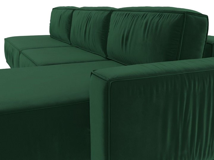 Угловой раскладной диван Прага Модерн лонг, Зеленый (Велюр) в Салехарде - изображение 7