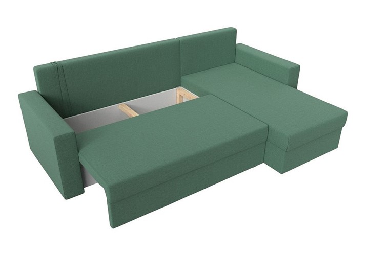 Угловой диван Траумберг Лайт, Амур зеленый (Рогожка) в Салехарде - изображение 1