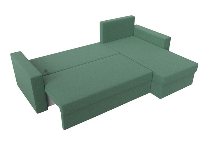 Угловой диван Траумберг Лайт, Амур зеленый (Рогожка) в Салехарде - изображение 2
