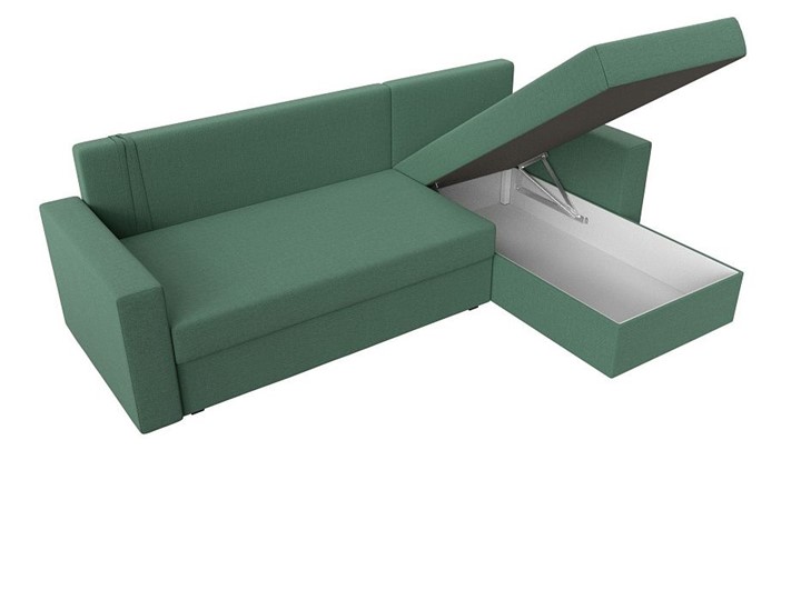 Угловой диван Траумберг Лайт, Амур зеленый (Рогожка) в Салехарде - изображение 3