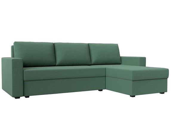 Угловой диван Траумберг Лайт, Амур зеленый (Рогожка) в Салехарде - изображение