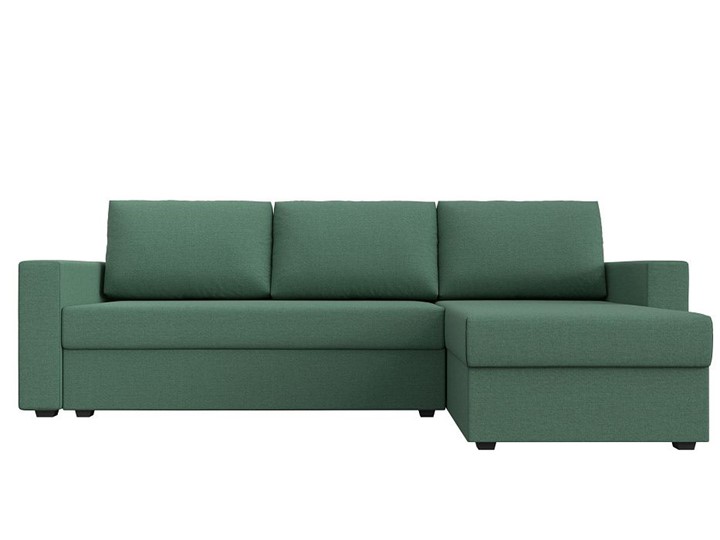 Угловой диван Траумберг Лайт, Амур зеленый (Рогожка) в Салехарде - изображение 8