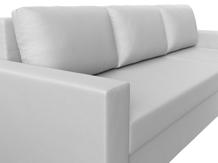Угловой диван с оттоманкой Траумберг Лайт, Белый (Экокожа) в Салехарде - изображение 7