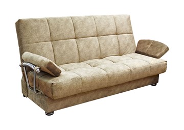 Прямой диван Милана 6 БД с хром. подлокотниками, Боннель в Новом Уренгое