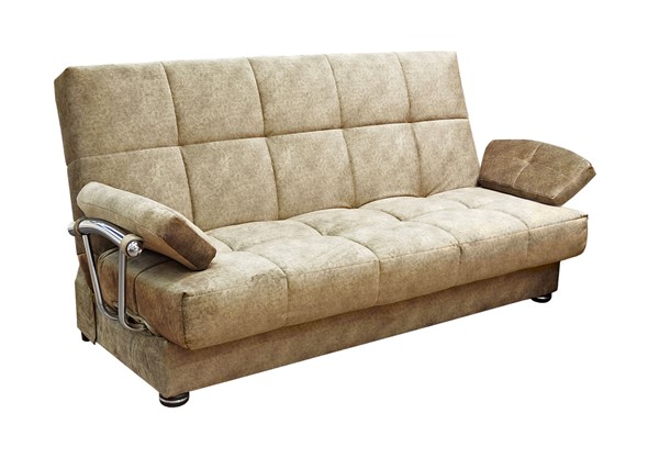 Прямой диван Милана 6 БД с хром. подлокотниками, Боннель в Салехарде - изображение