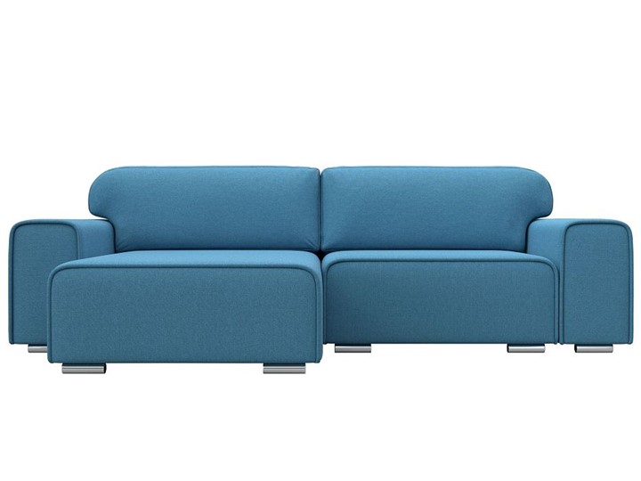 Угловой диван с оттоманкой Лига-029, Амур голубой (Рогожка) в Лабытнанги - изображение 7