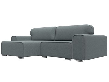 Угловой диван с оттоманкой Лига-029, Амур серый (Рогожка) в Лабытнанги - предосмотр