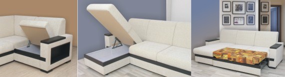 Угловой диван Эдельвейс ПН+П4+ДВ+КО+УС в Салехарде - изображение 1