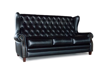 Прямой диван Оливер 3М с каретной стяжкой в Салехарде - предосмотр