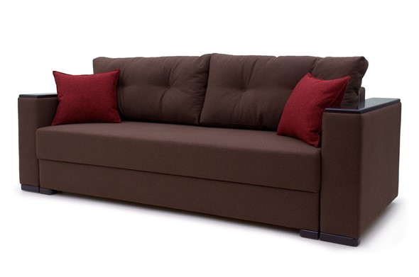 Прямой диван Fashion (Uno coffee+ mars bordo) в Салехарде - изображение
