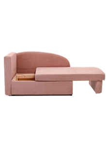 Мягкий диван левый Тедди розовый в Салехарде - предосмотр 1