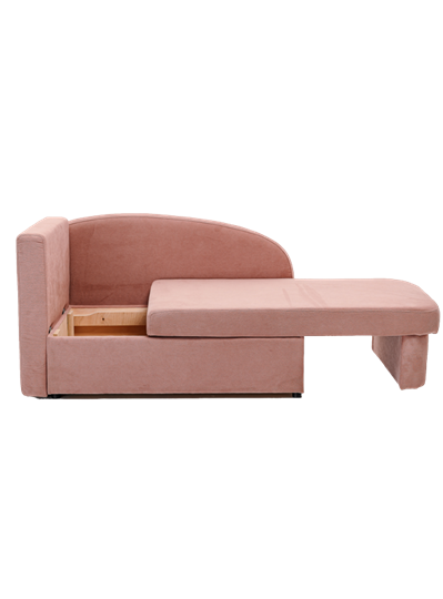 Мягкий диван левый Тедди розовый в Салехарде - изображение 1