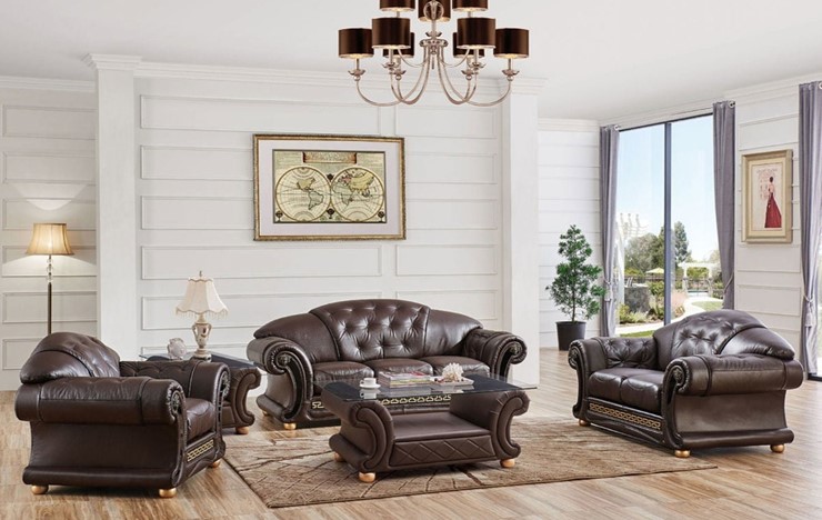 Раскладной диван Versace (3-х местный) коричневый 37 (VERSUS) в Лабытнанги - изображение 6