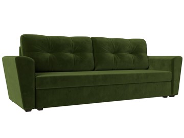 Прямой диван Амстердам Лайт, Зеленый (микровельвет) в Надыме