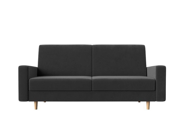 Прямой диван Бонн, Серый (велюр) в Салехарде - изображение 7