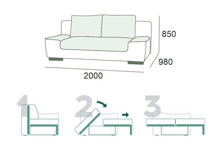 Прямой диван Бостон 3 БД в Новом Уренгое - изображение 14
