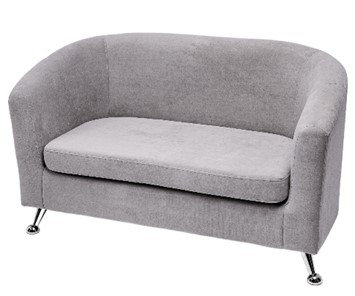 Прямой диван Брамс 2Д серый в Салехарде - предосмотр 2