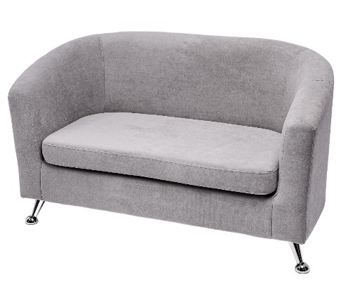 Прямой диван Брамс 2Д серый в Новом Уренгое - изображение 2